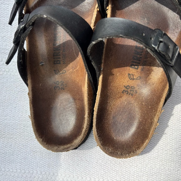 Womens black birkenstock sandals size 36 - Picture 3 of 8